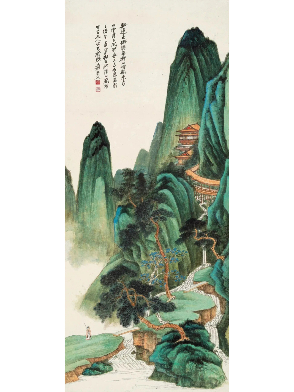 张大千《溪山兰若》估价12,000,000   【北京保利