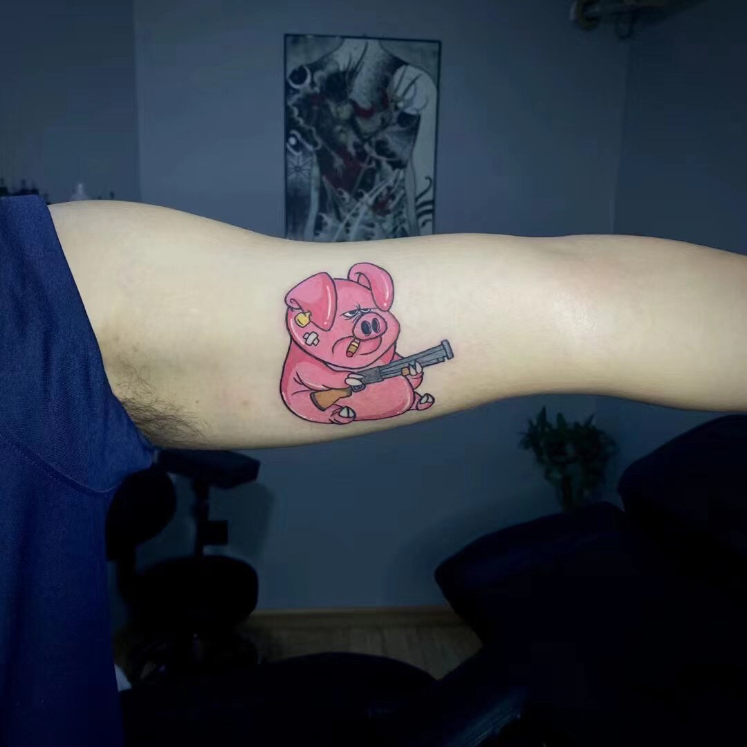 生肖猪纹身