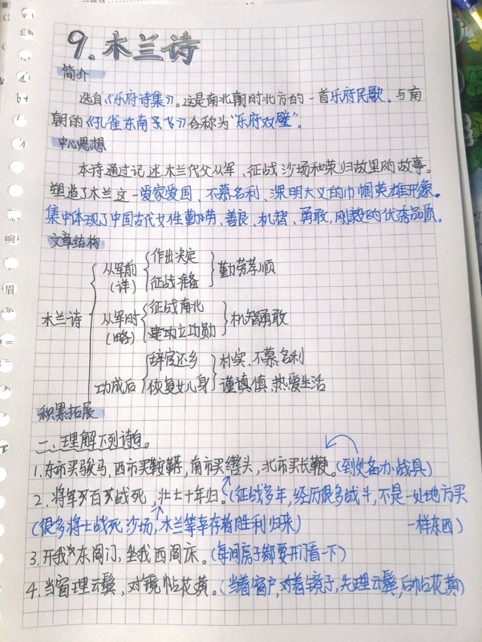 七下语文预习|第九课|木兰诗7815 可恶!为什么过不了审!