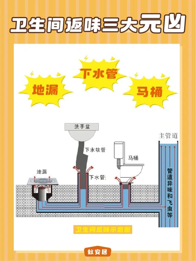 厕所管道原理图片