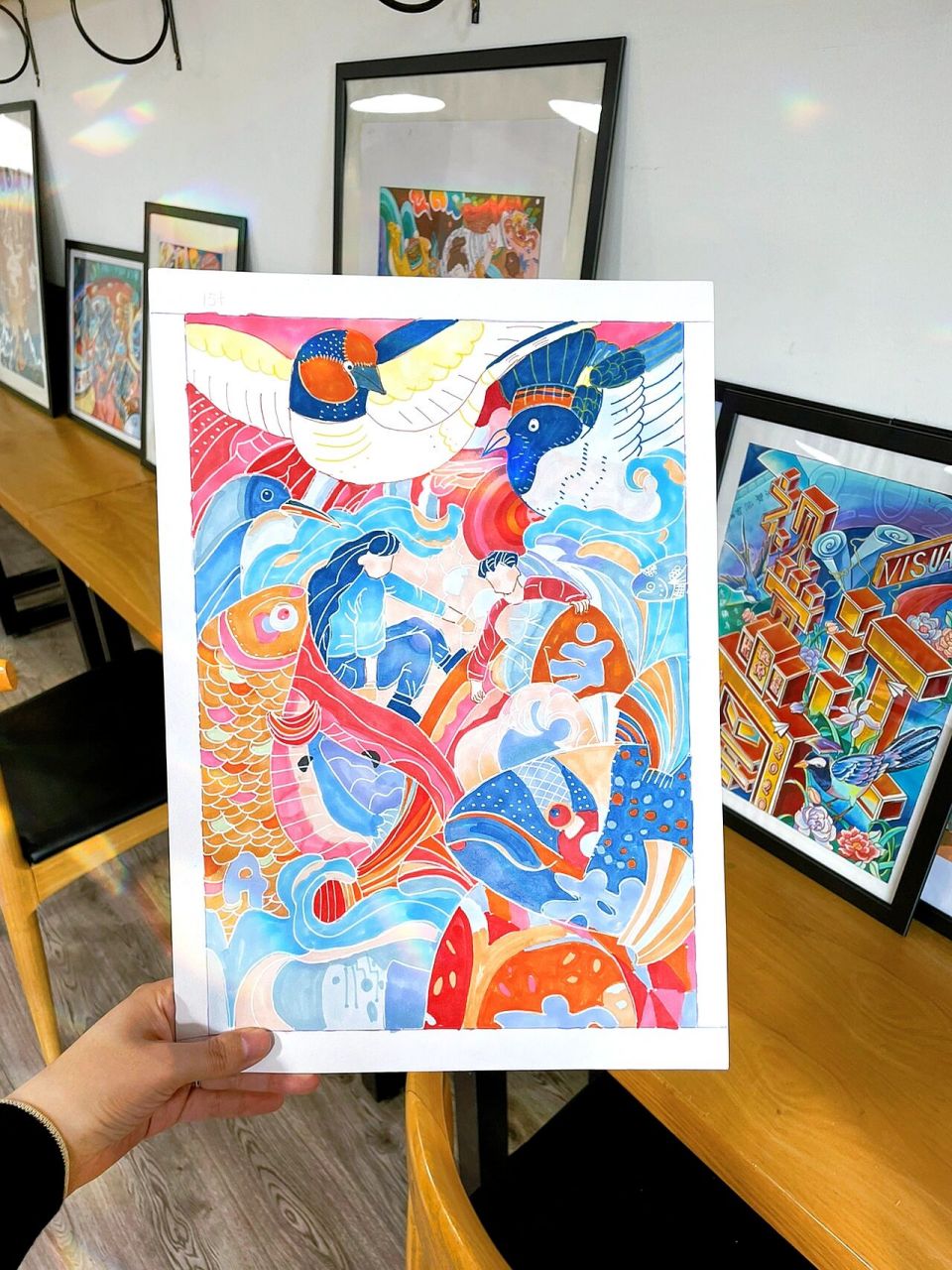 这一组为大家分享关于人与自然的主题装饰画,"共生"主题也是近年备受