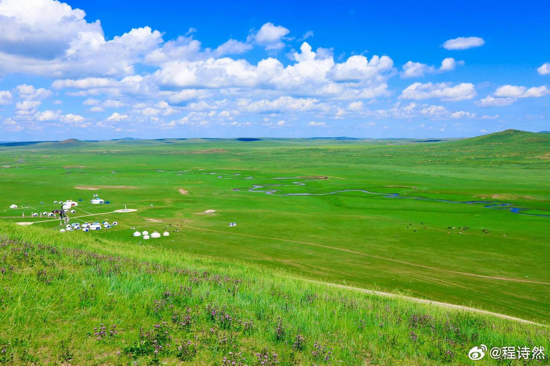 在西乌珠穆沁旗浩勒图高勒镇东南部,典型的山地草甸类型草原,地势起伏