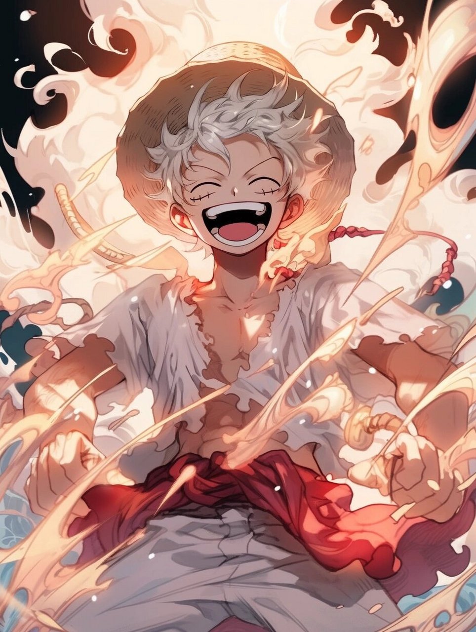 路飞五档|海贼王路飞头像 做了一个晚上只产出了两张满意的  夏日滤镜