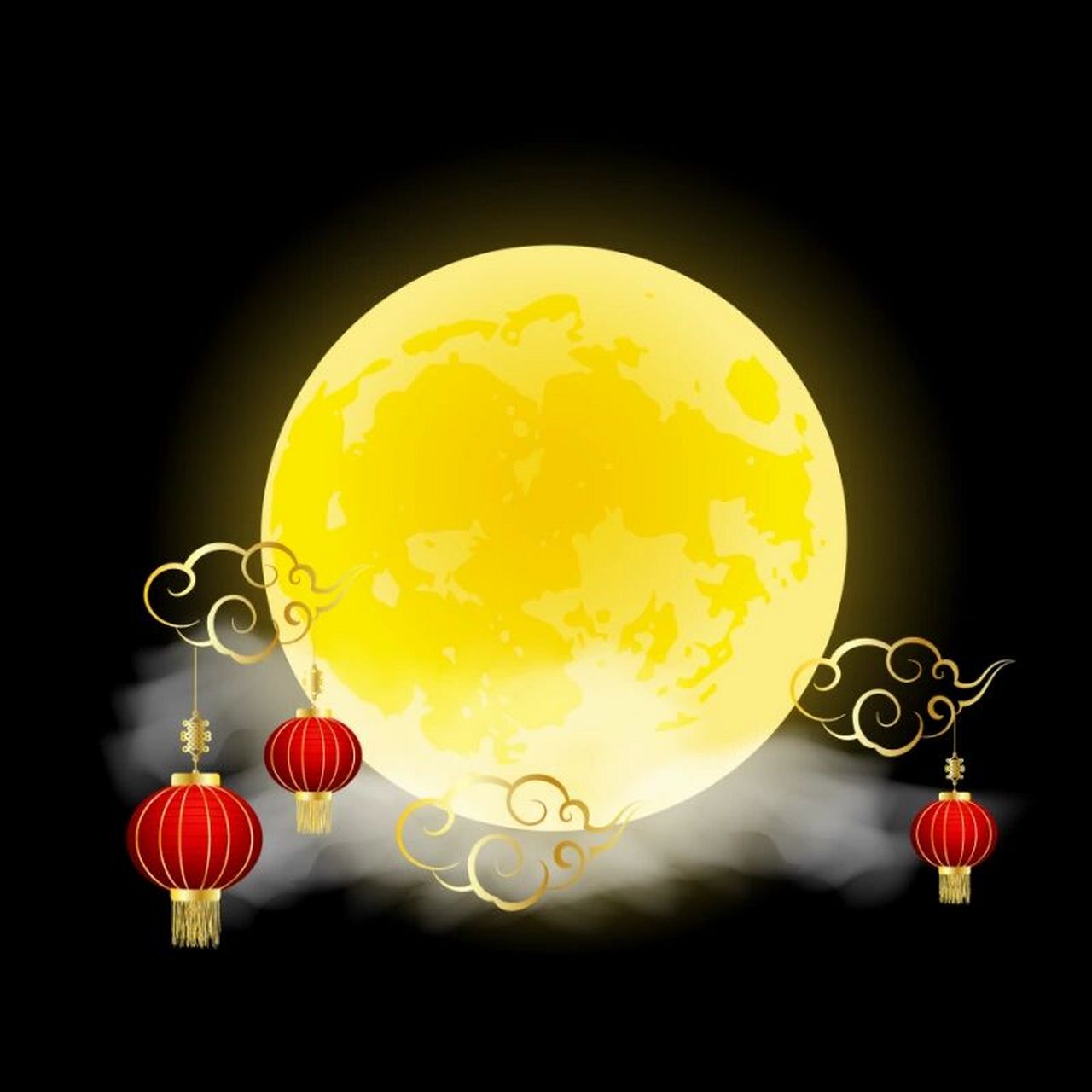 中秋节的月亮是一年中最圆最 亮的 月亮承载着无数人的祝福与期望