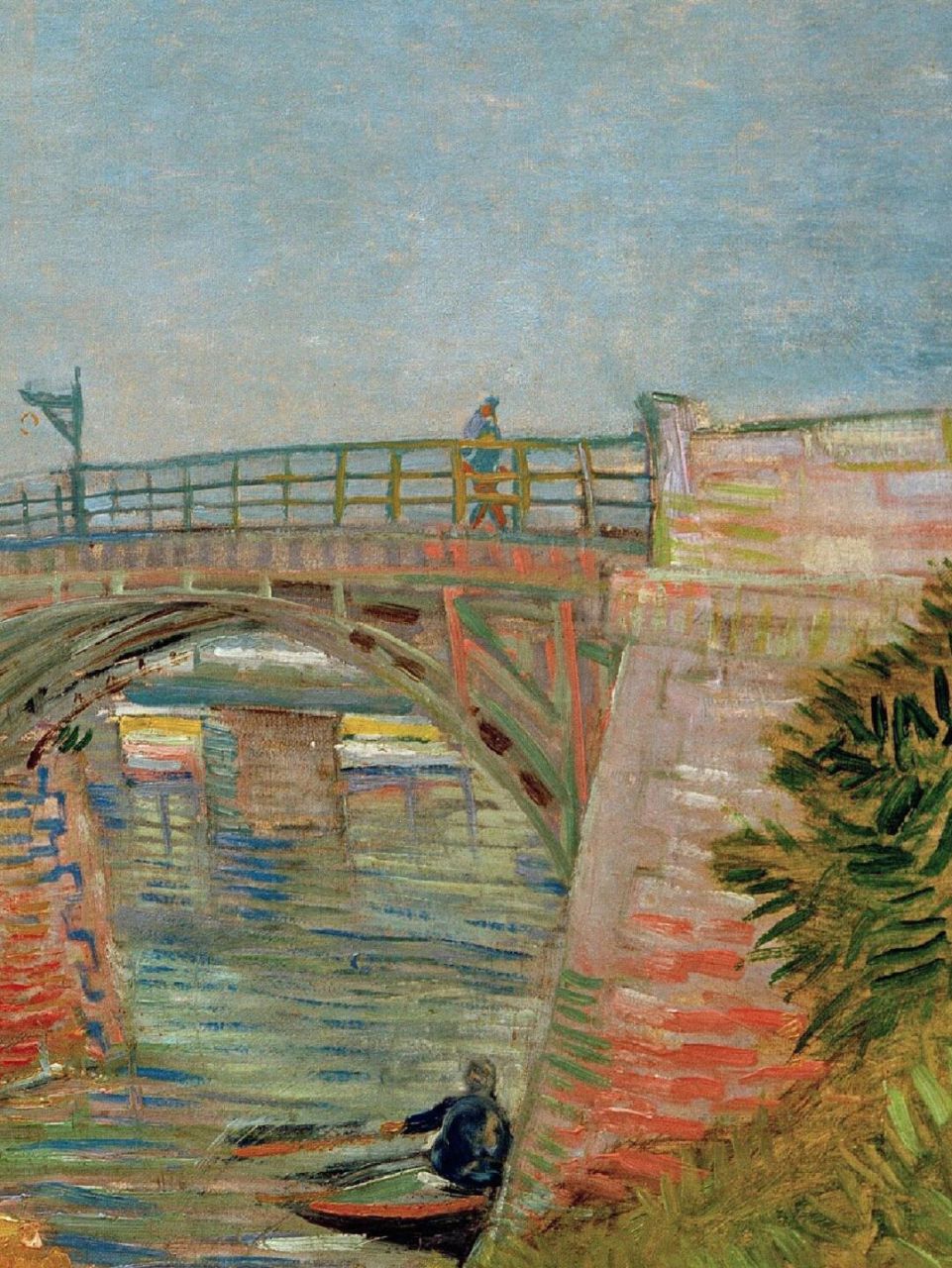 98名       称:《塞纳河上的桥》 94作       者:文森特·梵高