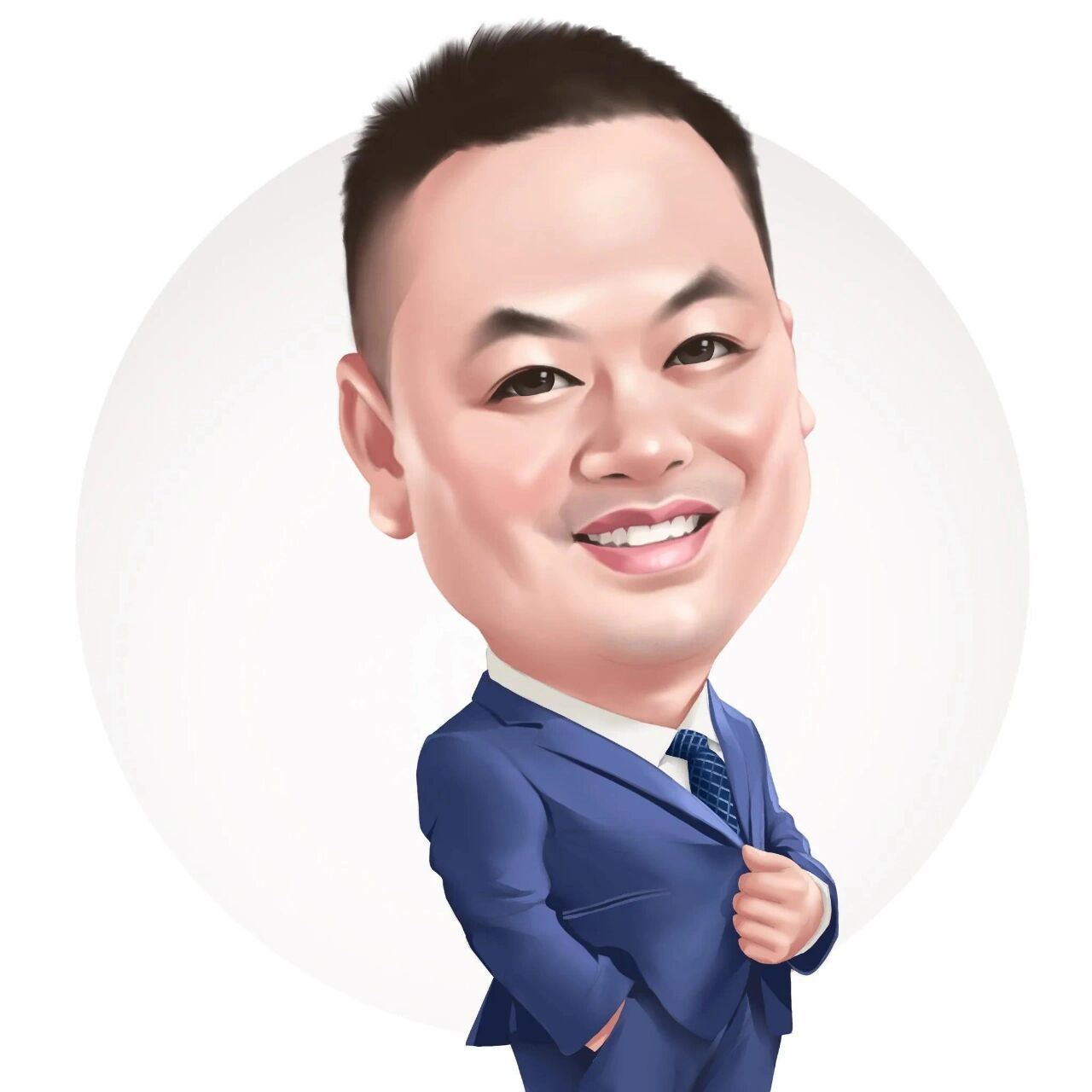 成熟稳重的手绘头像,男生女生必备 有趣立体的商务手绘头像 ,可根据你