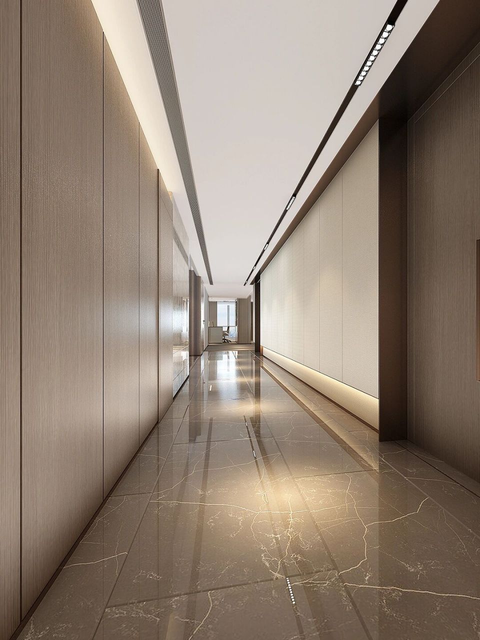 分享现代高级简约办公室过道走廊设计
