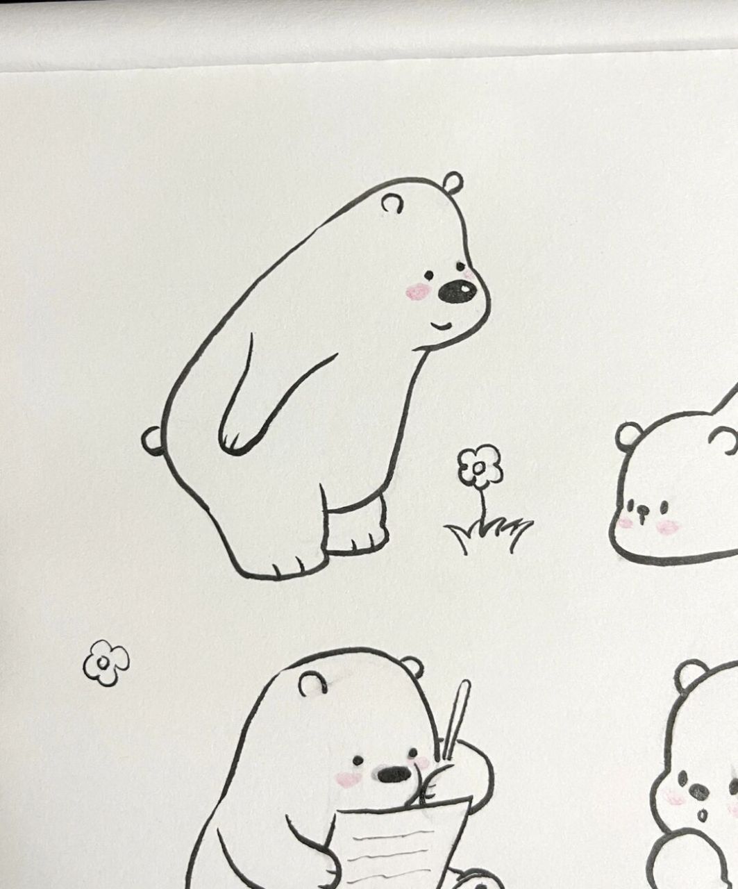 圆圆胖胖～可可爱爱～ 敲治愈哒～ #画画# #简笔画教程# #简笔画# #画