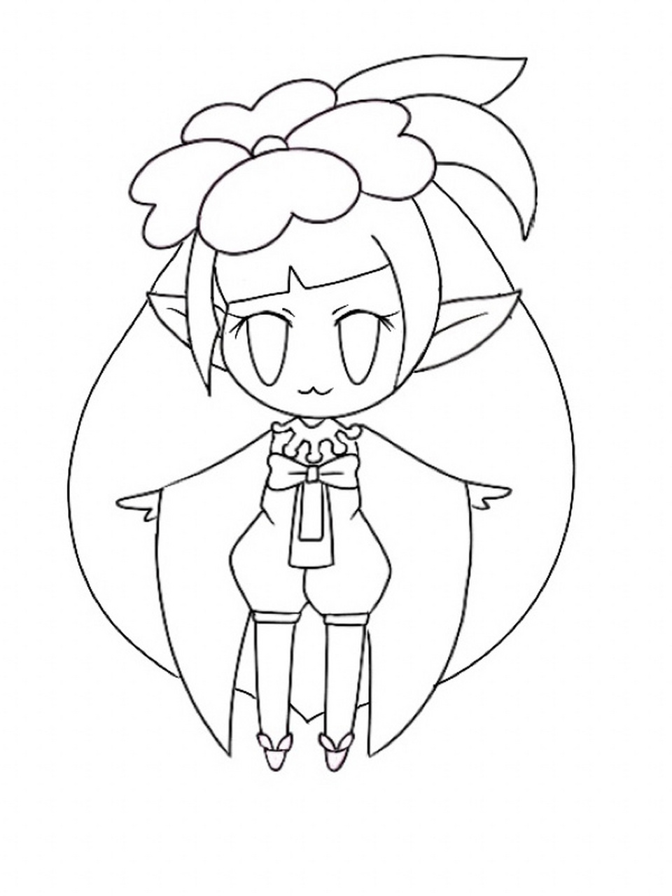 有趣简笔画教程7515小花仙夹竹桃精灵王绮丽