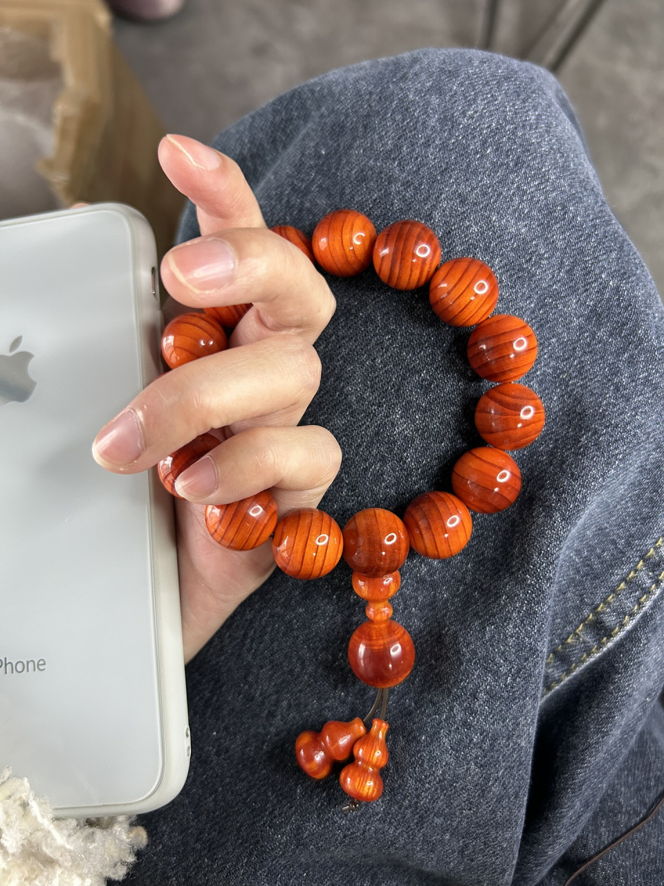 今日分享|北沉香手串 14mm北沉香手串!闪电纹路!