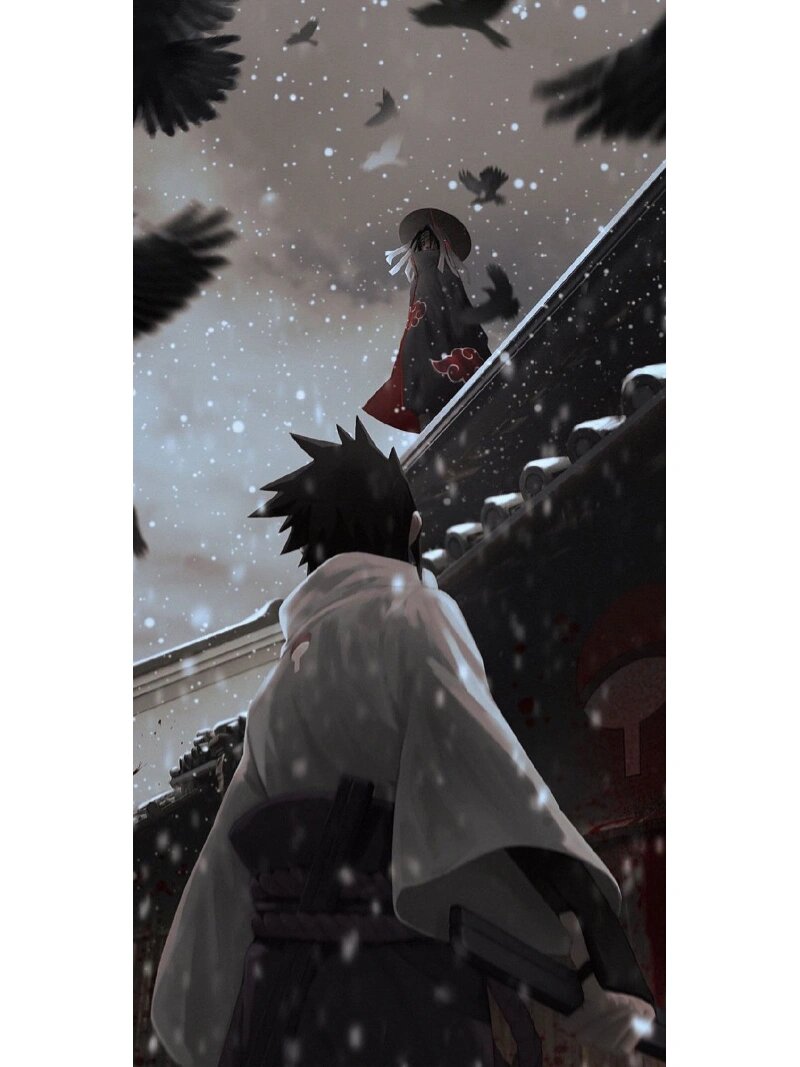 鼬和佐助,这几张图好凄美