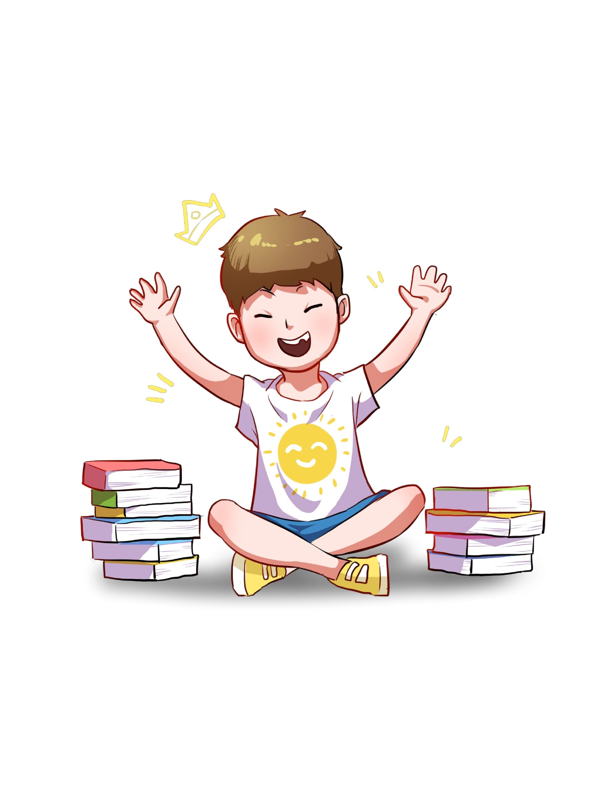 简笔画‖小学生教育主题卡通手绘插画①