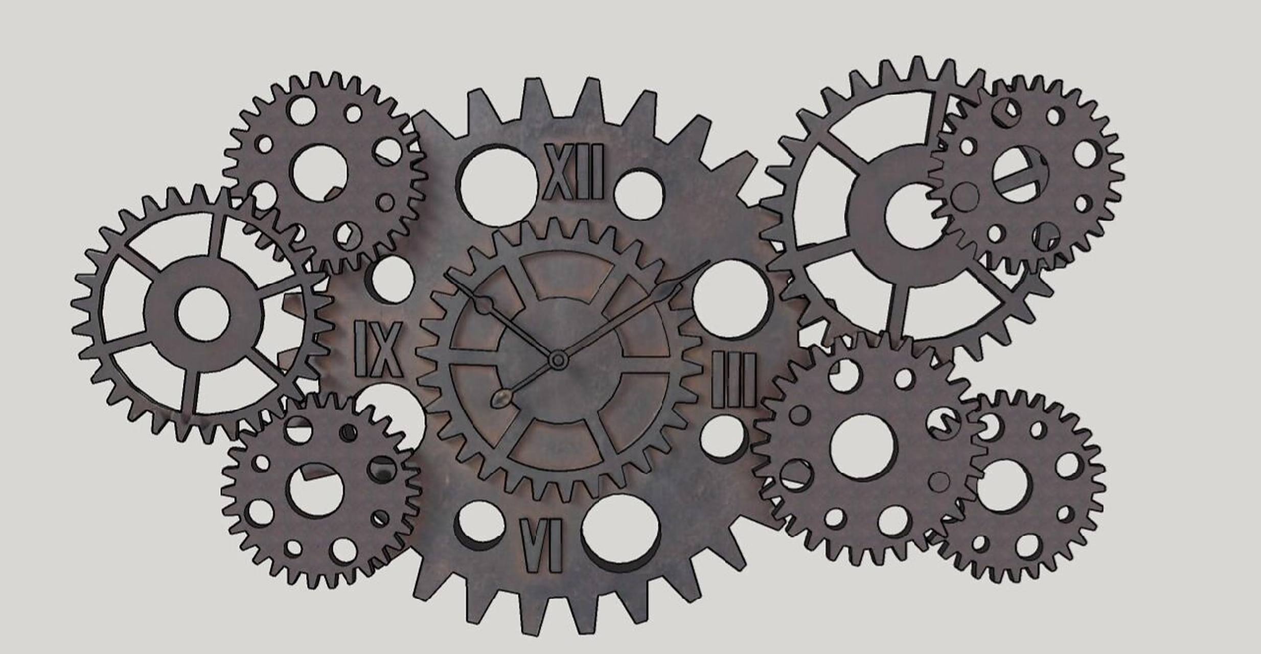 机械齿轮su工业模型分享 #文魔网 #su草图大