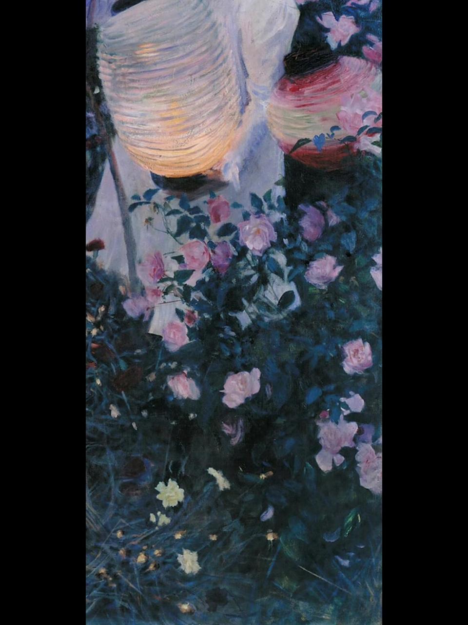 《康乃馨,百合花与玫瑰》-萨金特   036996 约翰·辛格·萨金特