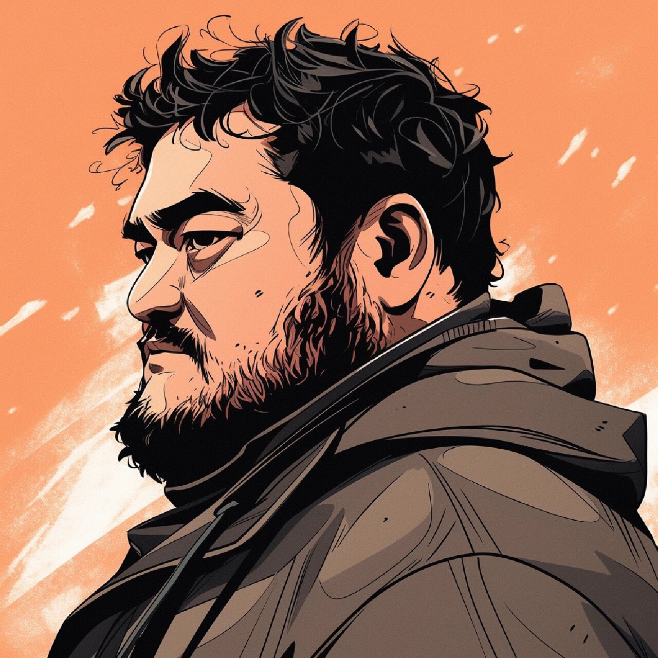 一组粗犷的男人头像 每日坚持分享精彩头像设计