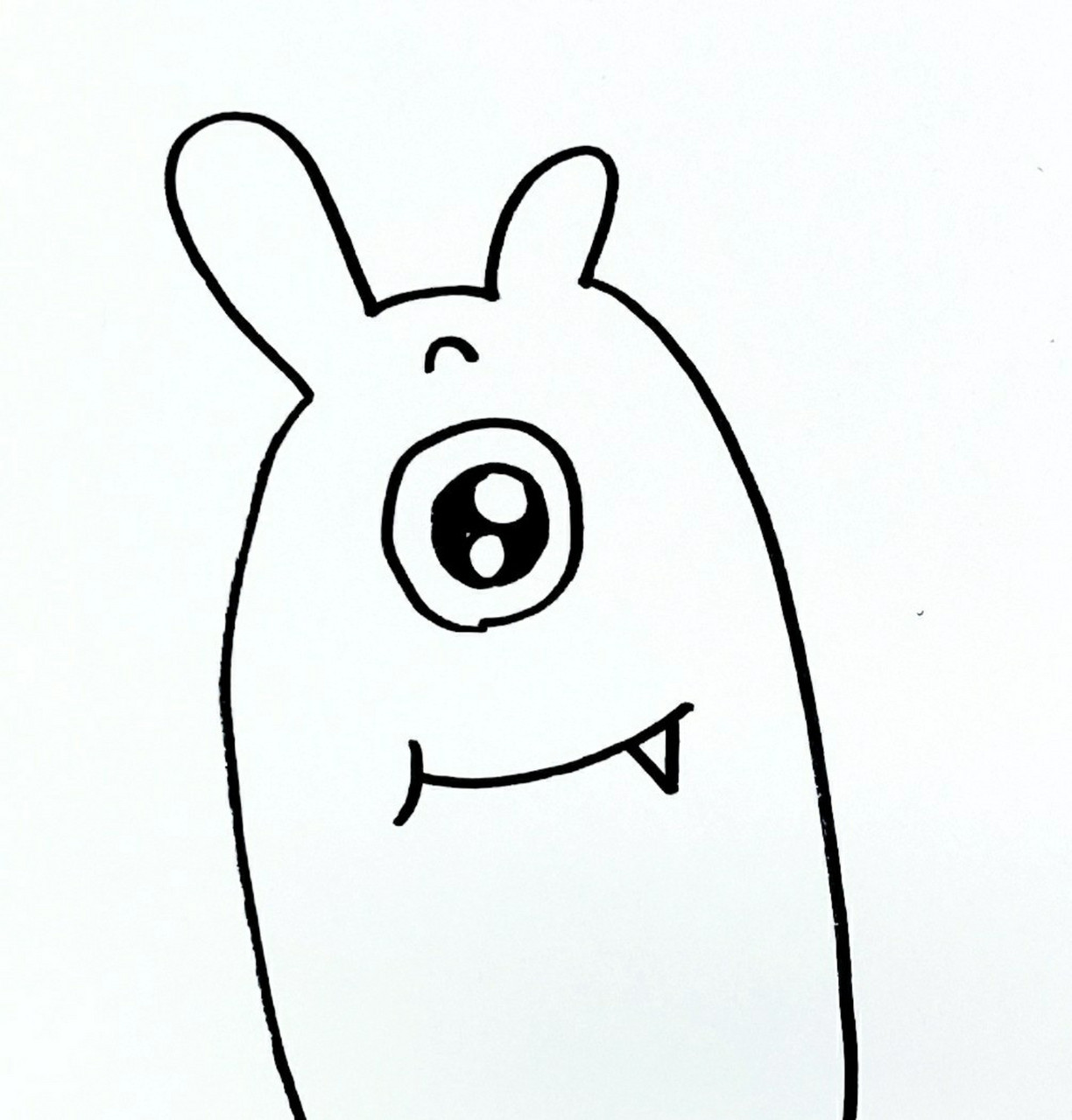 小怪兽▏简笔画▏简单线条画▏4-5创意绘画 你有想象过世界上会有怪兽