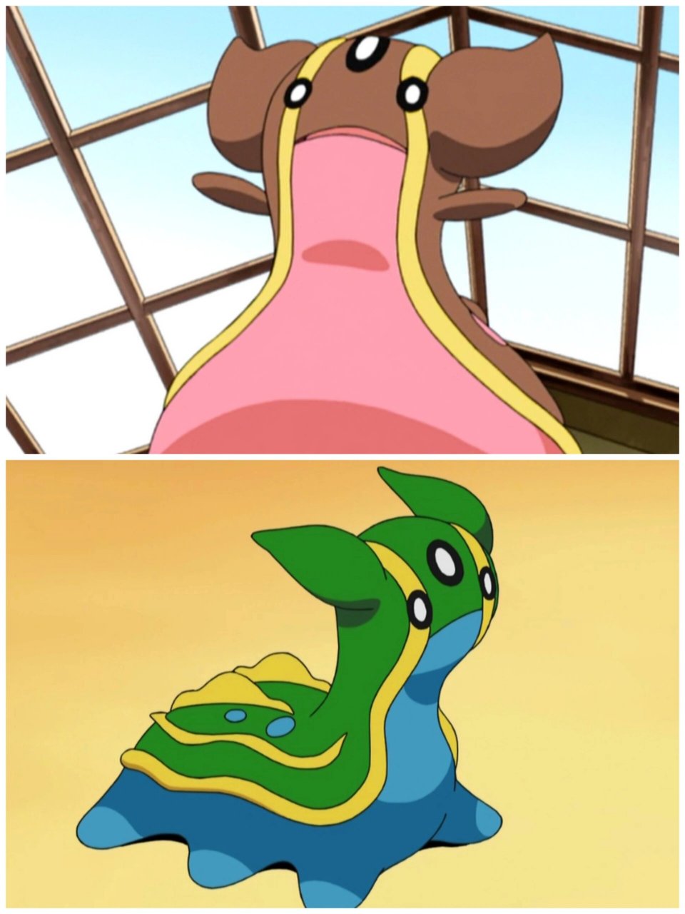 (原名:海牛兽) 属性:水,地面              分类:海兔宝可梦 特性