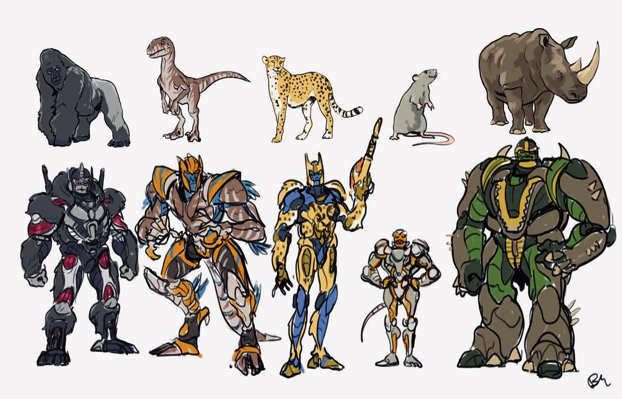 猛兽侠大集合 最爱的是急先锋 恐龙勇士 霸王龙 白虎,期待 大电影