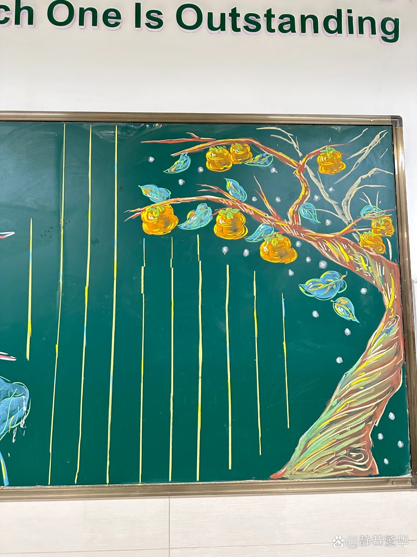 粉笔画(读书节黑板报