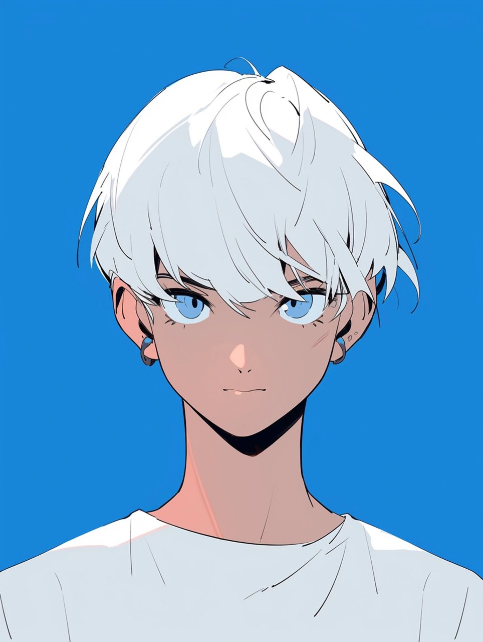 极简风动漫男生头像