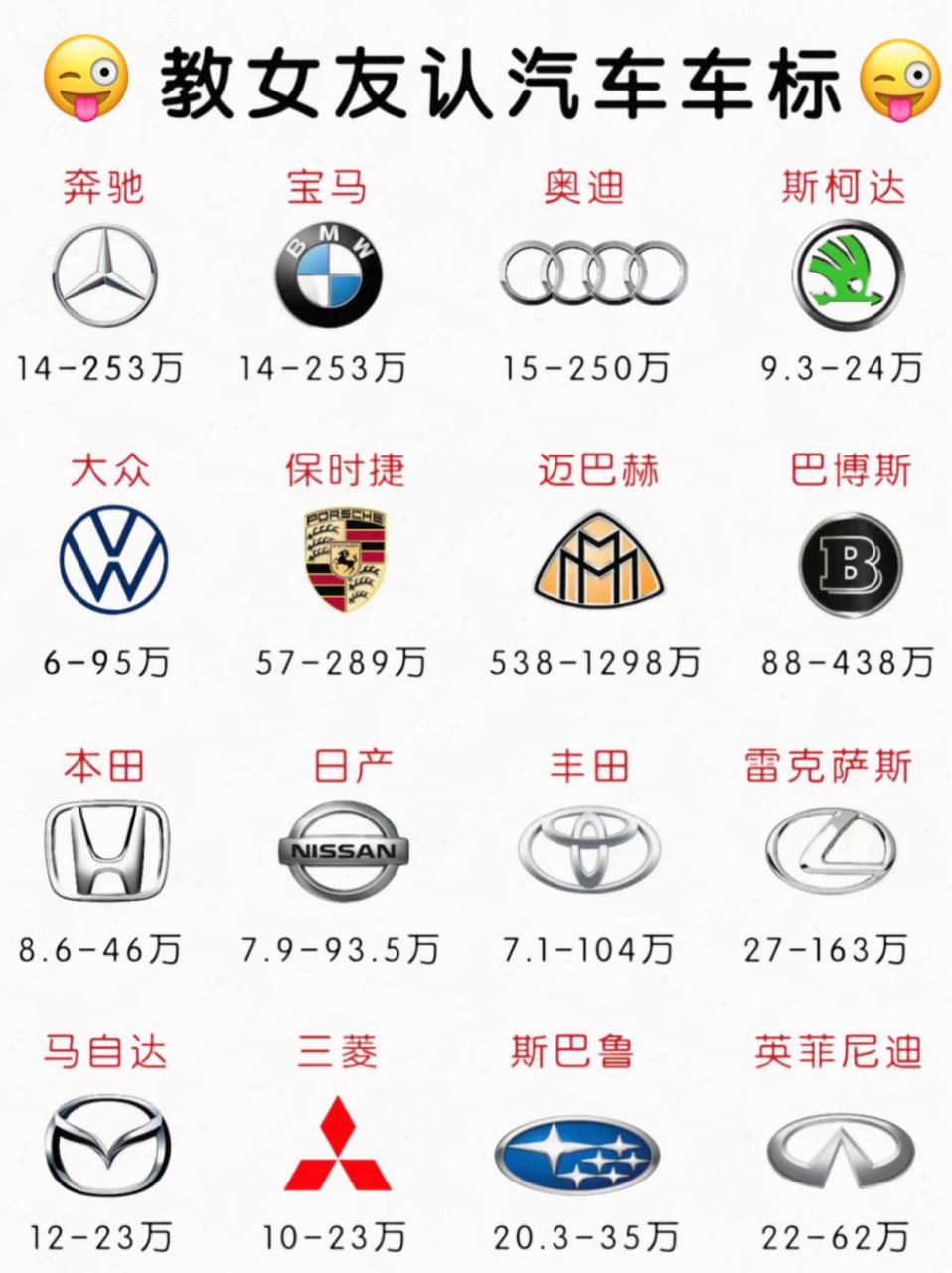 带马的车标大全图片