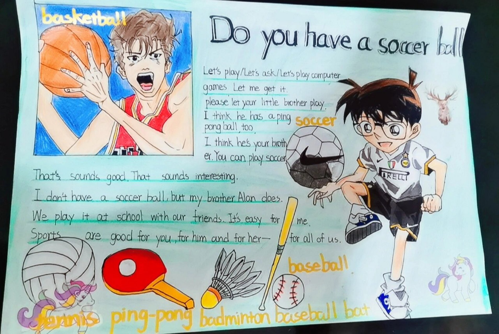 英语手抄报七上第五单元 英语手抄报七上第五单元