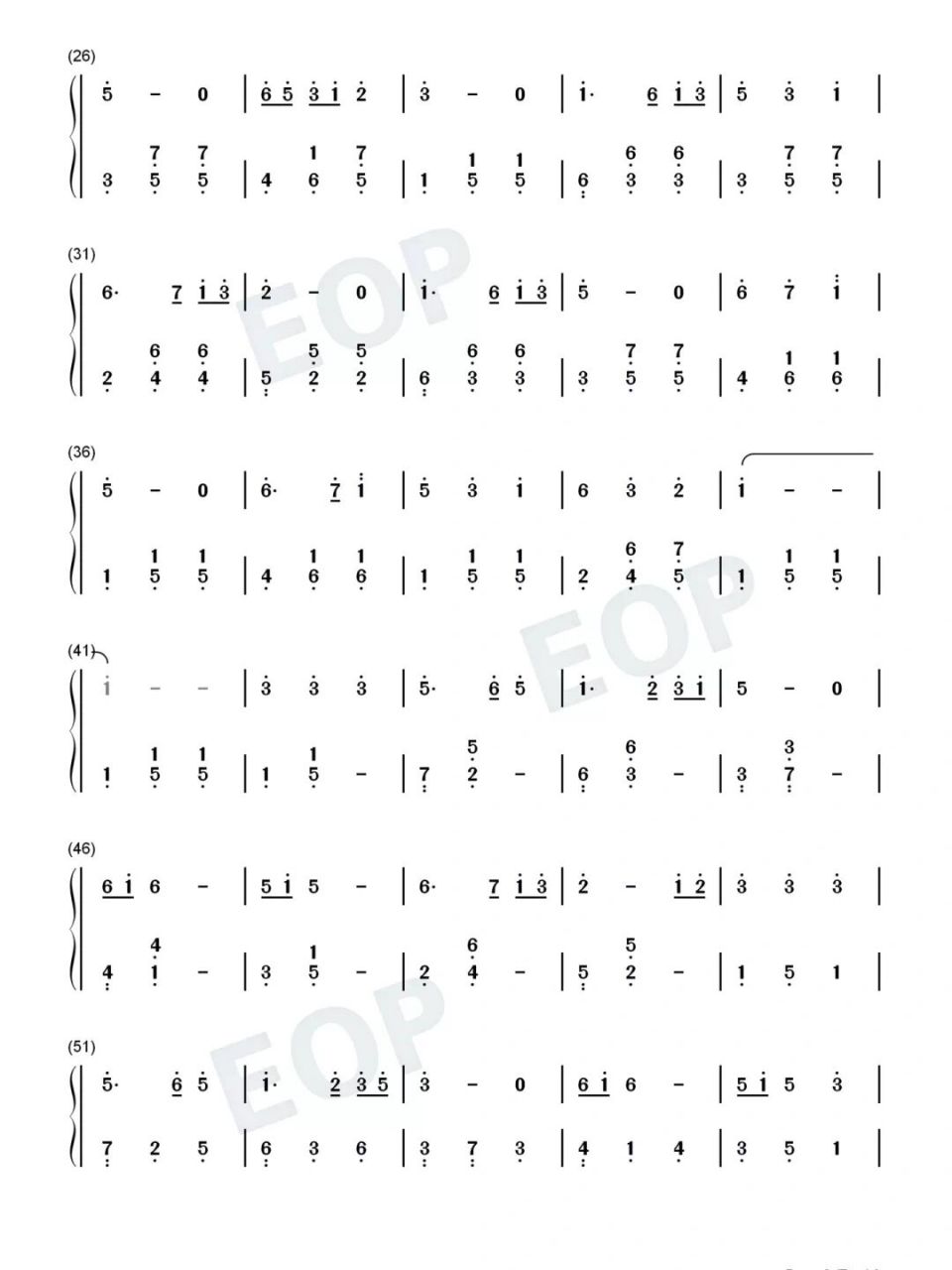 钢琴流行歌曲简谱分享14之 萱草花 #钢琴简谱# #钢琴弹奏# #钢琴