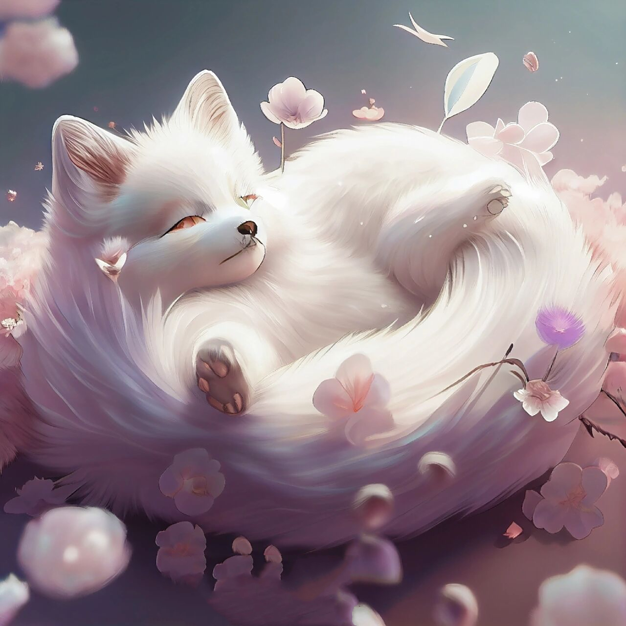 憨憨小白狐,最后一只在摆烂98 一二三四五,狐狸追松鼠,松鼠绕松树