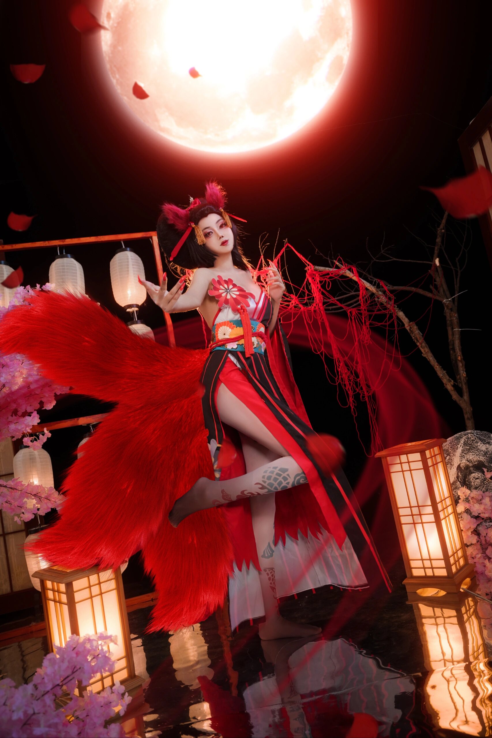 【正片】阴阳师三尾狐未觉醒cos 人类的生命呀,就像樱花一样短暂.