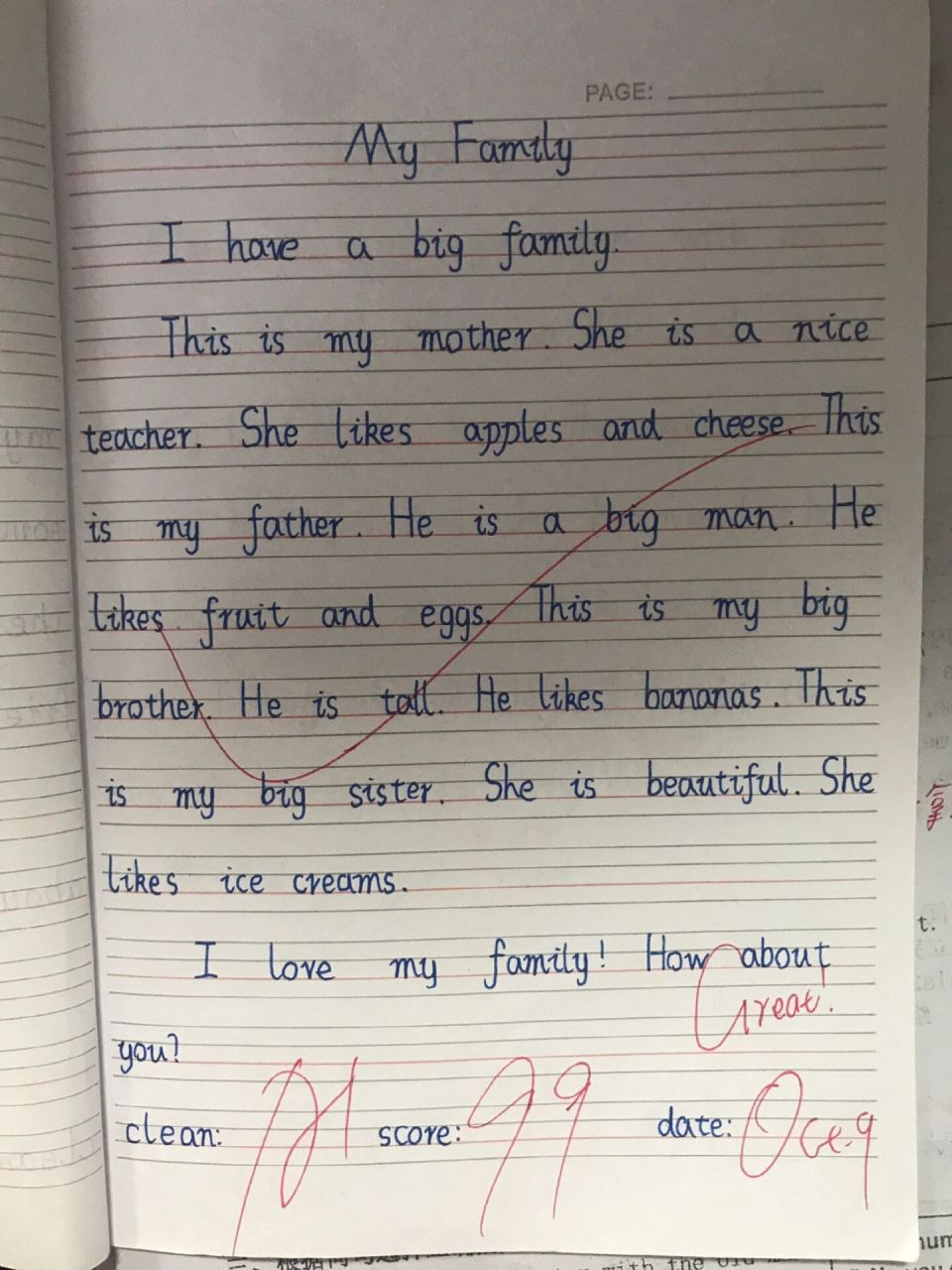 小学英语作文介绍我的家人90      小学英语作文介绍我的家人90