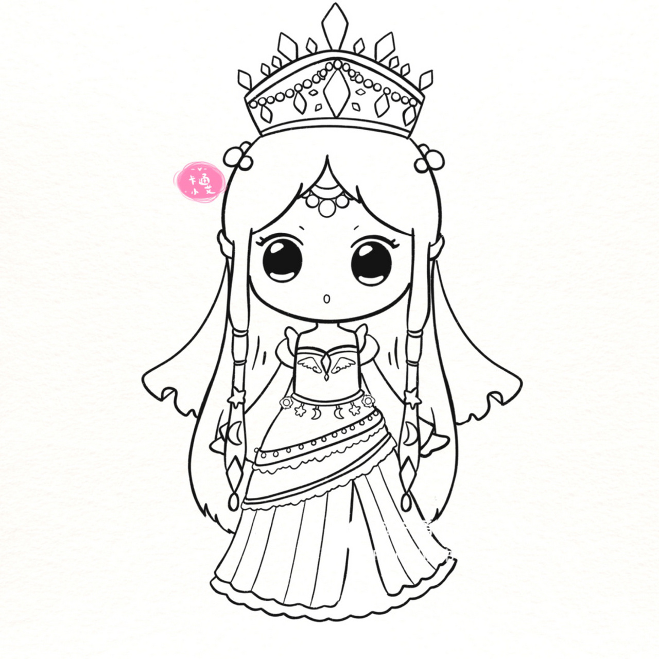 叶罗丽画画线稿 时希公主 茉莉公主 铅笔草图凌乱 就不发啦[并不简单]