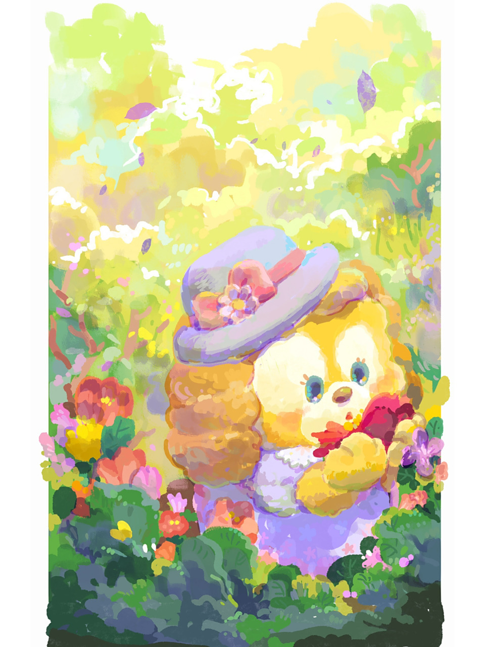 可琦安💛💛💛饼饼春日壁纸 是山茶花的季节🌺想去迪士尼抱抱