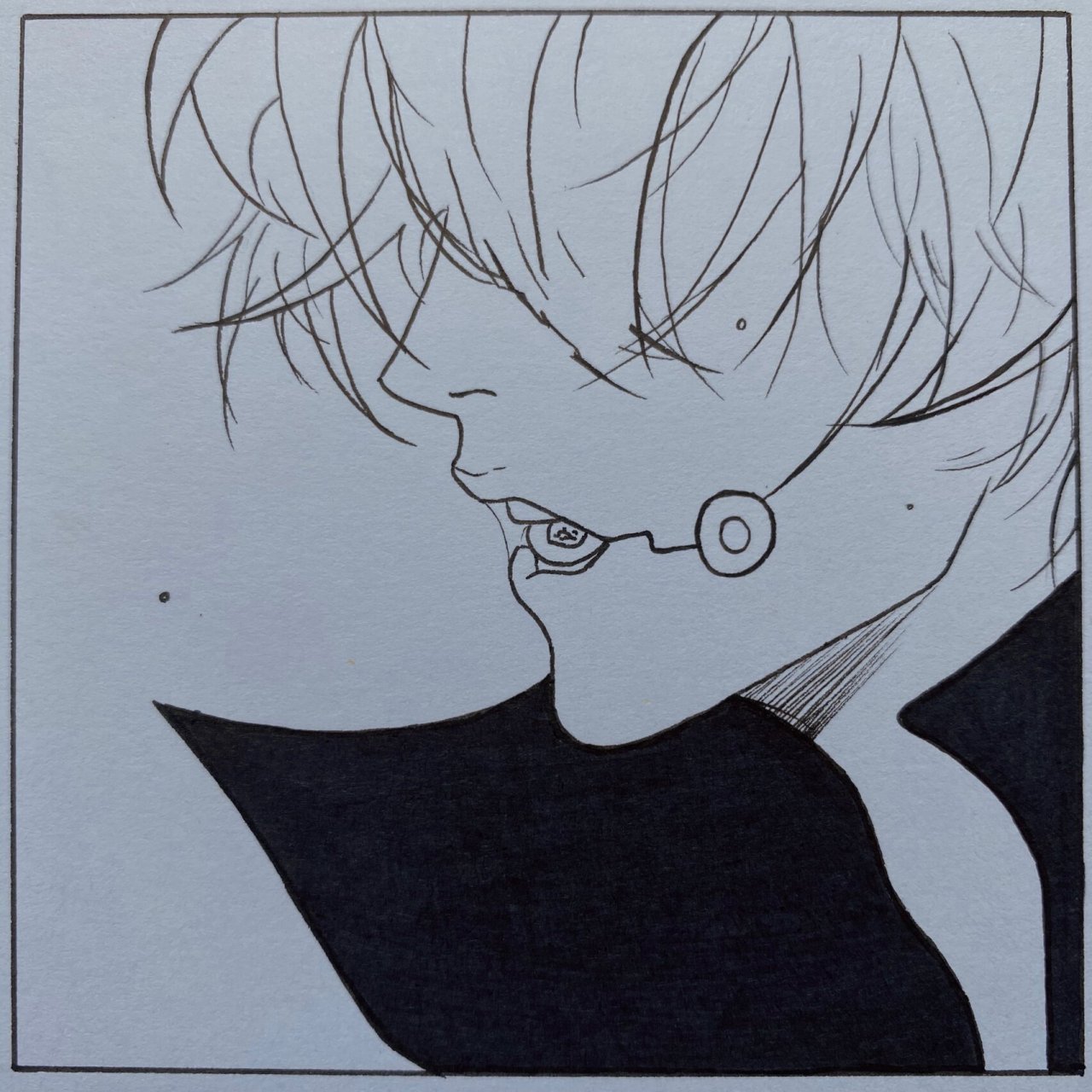 咒术回战狗卷棘马克笔手绘教程  那就祝我们有一段 ,好到看不到尽头的