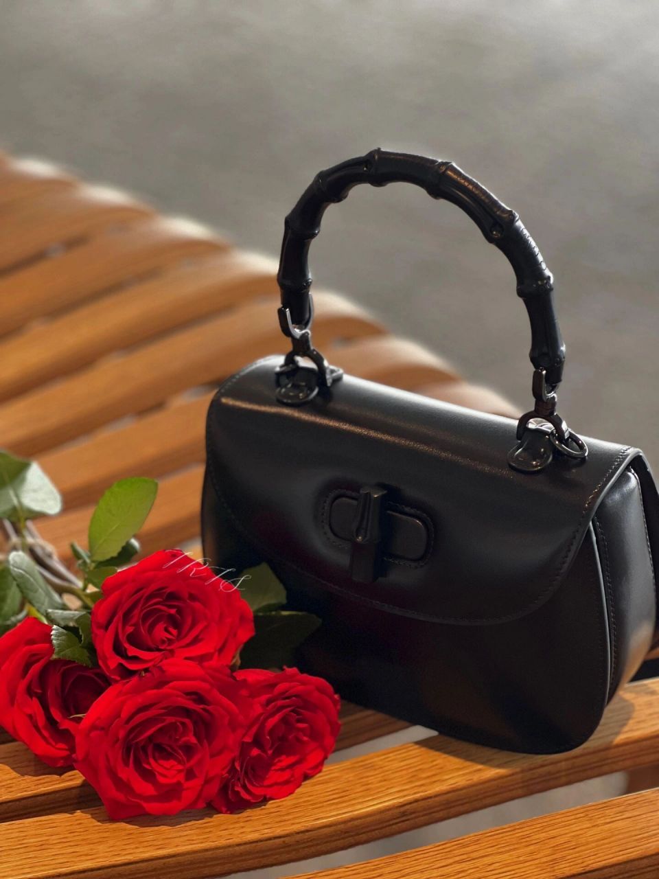 gucci bamboo1947竹节包 all black的gucci竹节包,完全长在我的审美