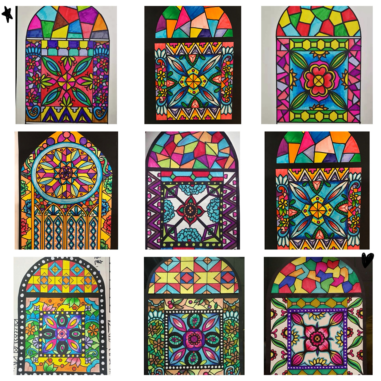 创意美术——彩色玻璃窗09   大班教学哦～ 亚克力板 90分钟课程