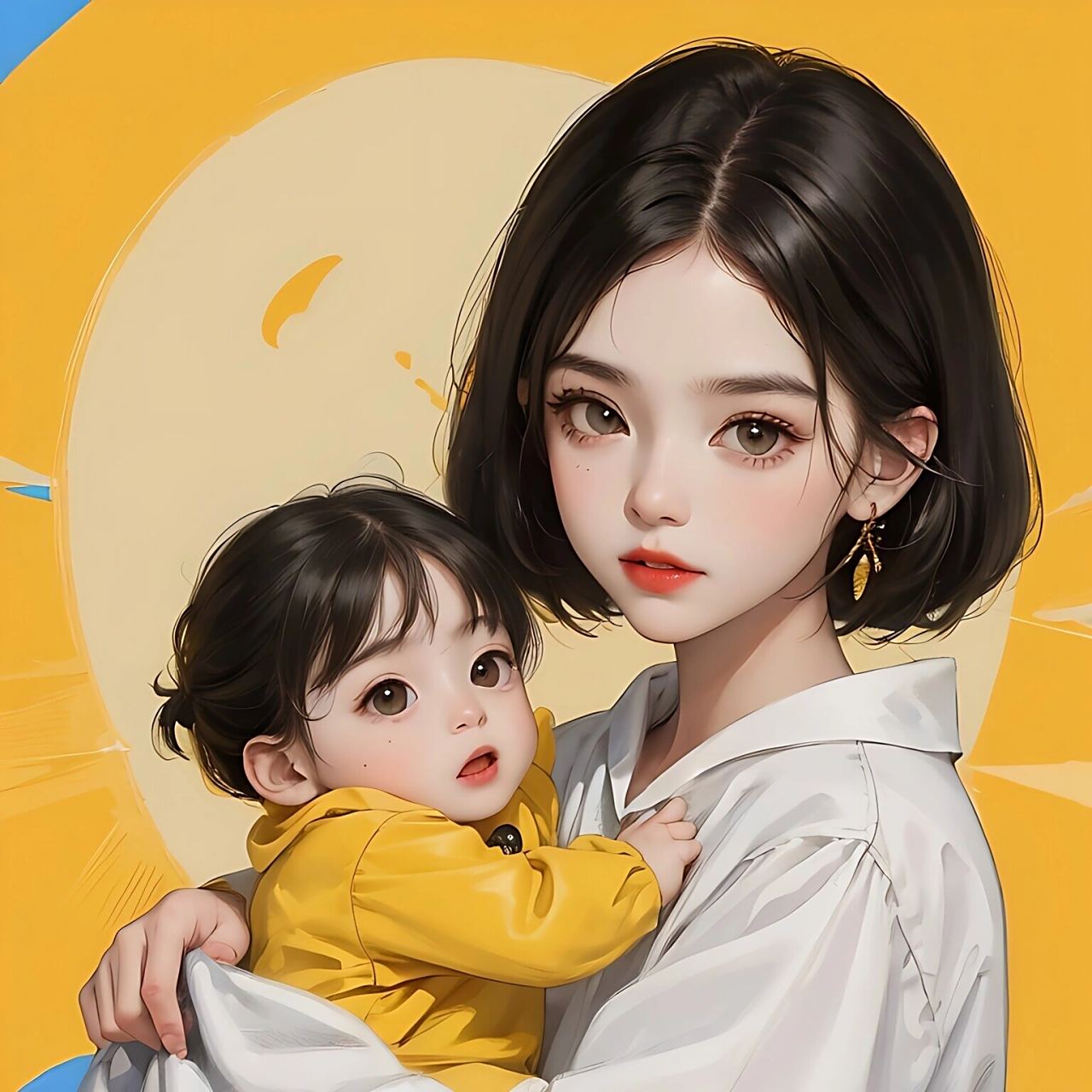 宝妈头像 #头像分享# #原创头像# #微信头像# #优质头像# #亲子头像