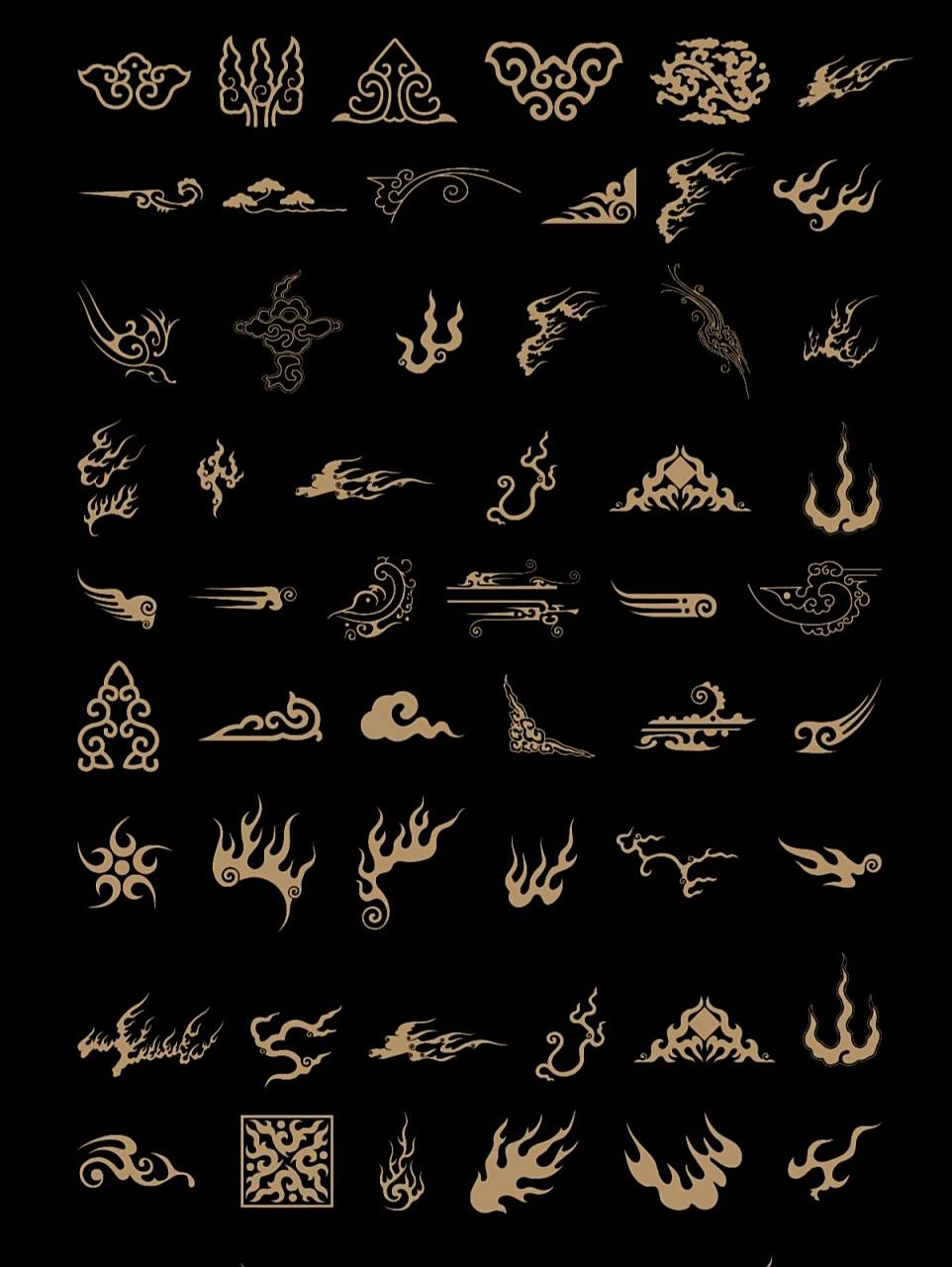 国风系列979797古风『边框花纹』 【花边笔刷】合集来啦96