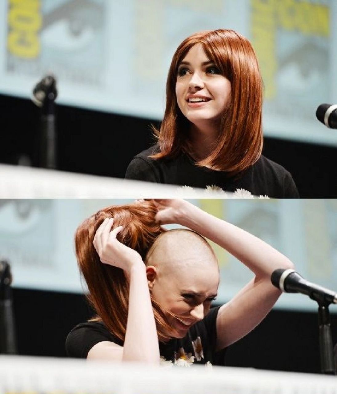 为了星云这个角色 凯伦吉兰剃光头 为了演出银河护卫队里的星云nebula