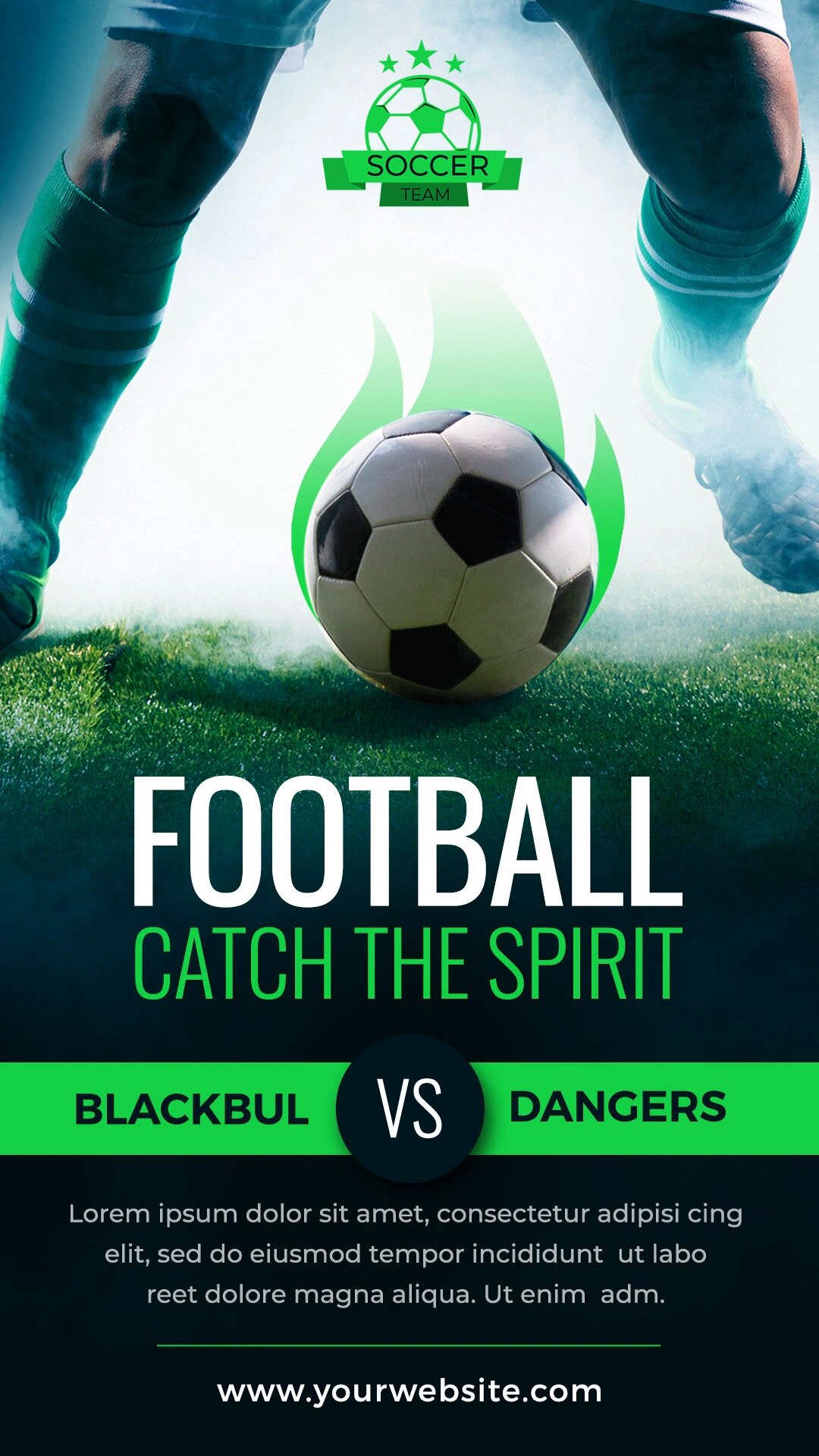 足球运动足球人物广告宣传海报