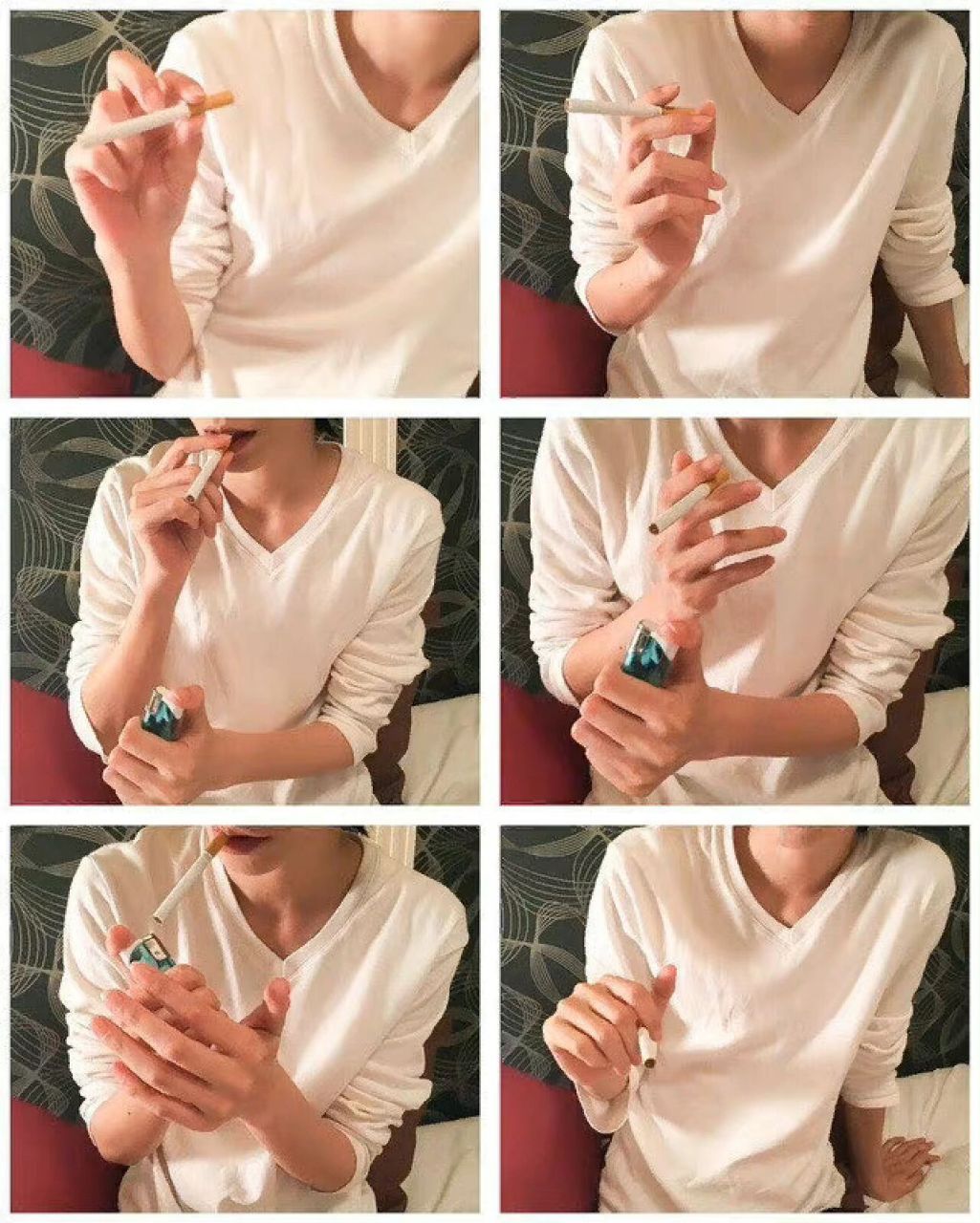 绘画参考 | 拿烟手势动作参考  手部参考 676767 77解锁更多