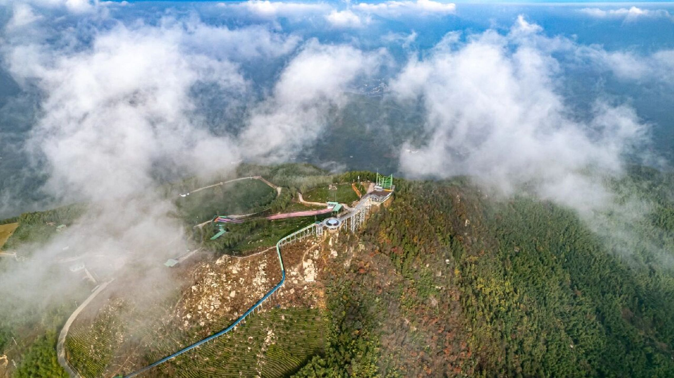 来广德必来云景牛山|景美|超震撼 云层之上的美景