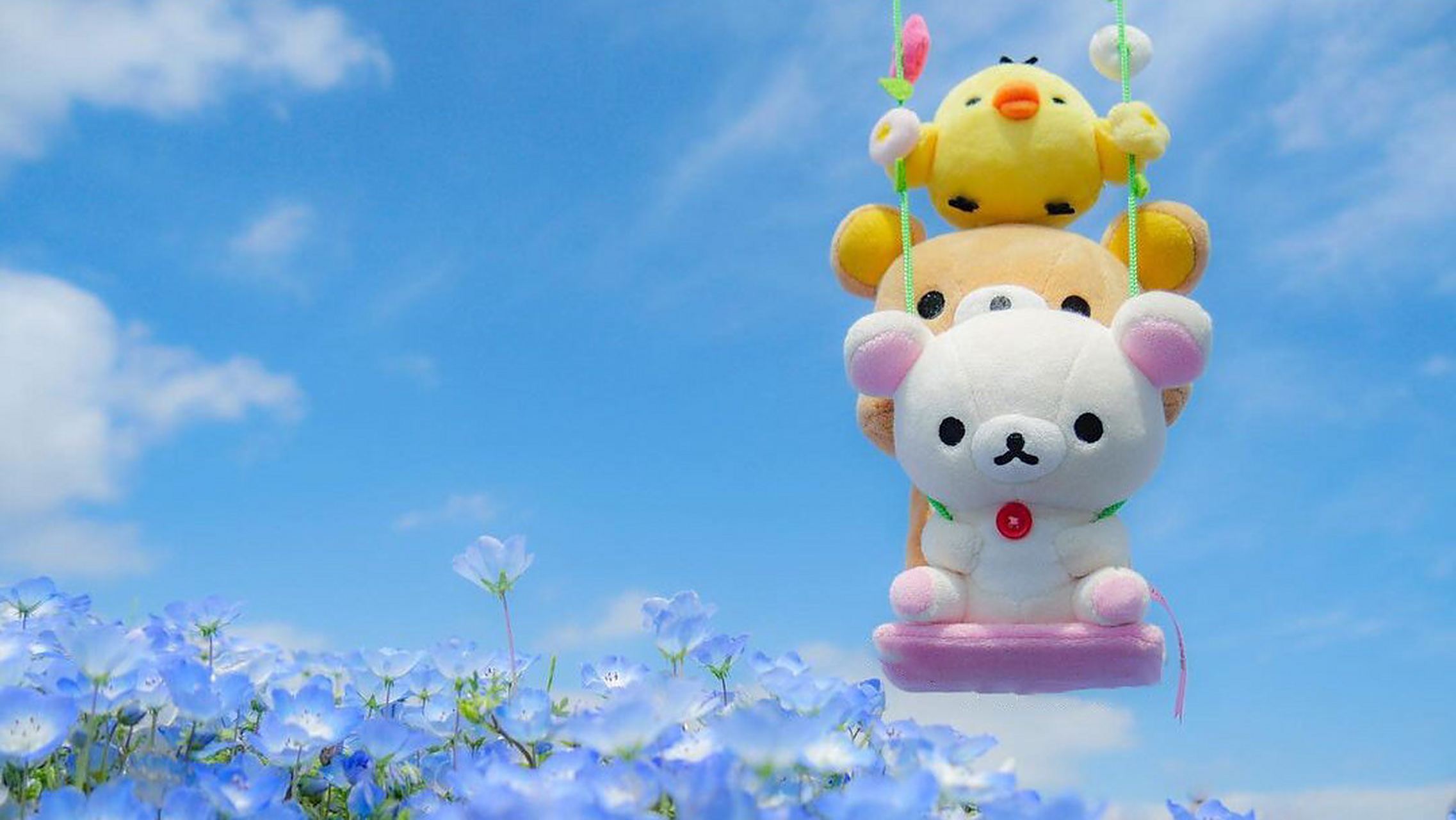 壁纸‖轻松熊春日壁纸【第三弹】 这次是横屏的,电脑也可以换上啦!