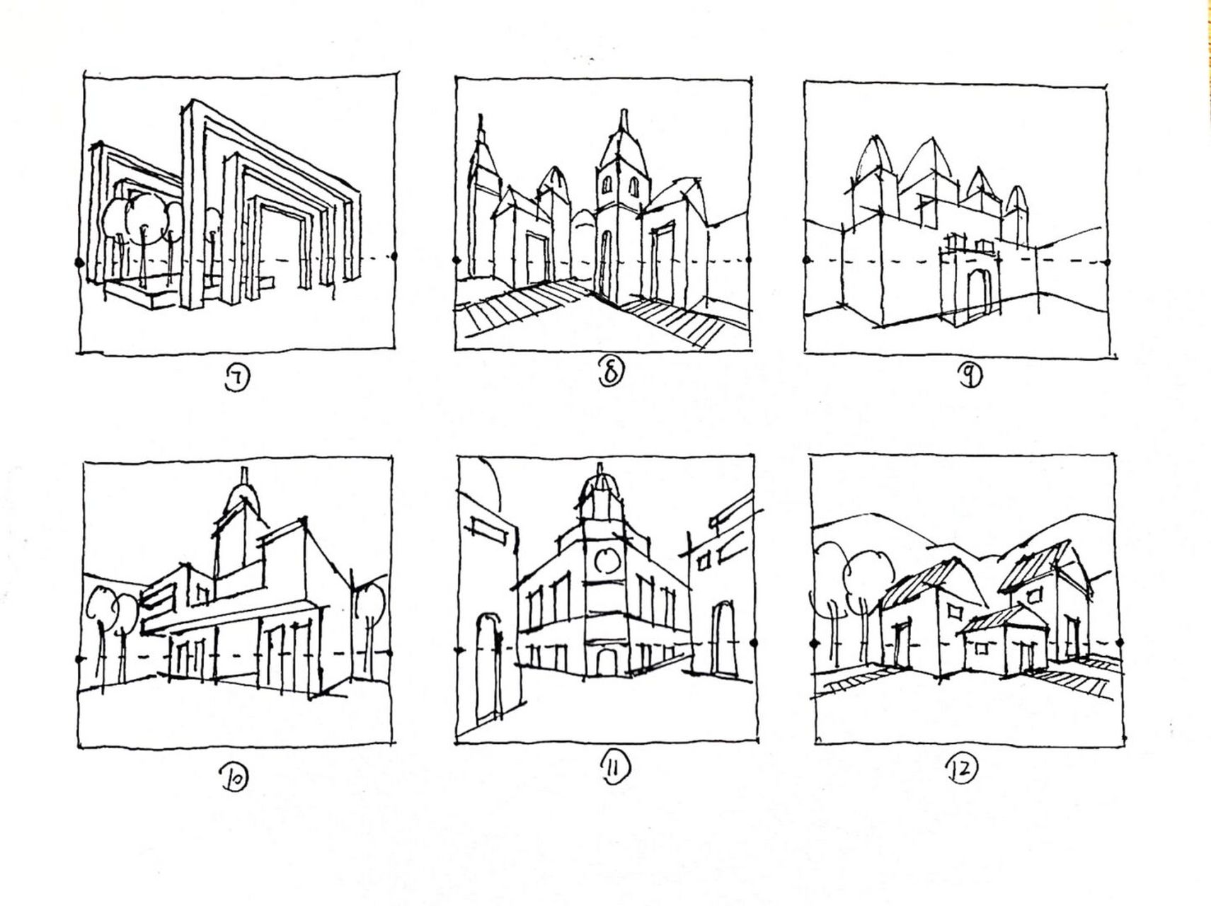 钢笔速写 #风景速写# #手绘# #钢笔画##速写打卡记