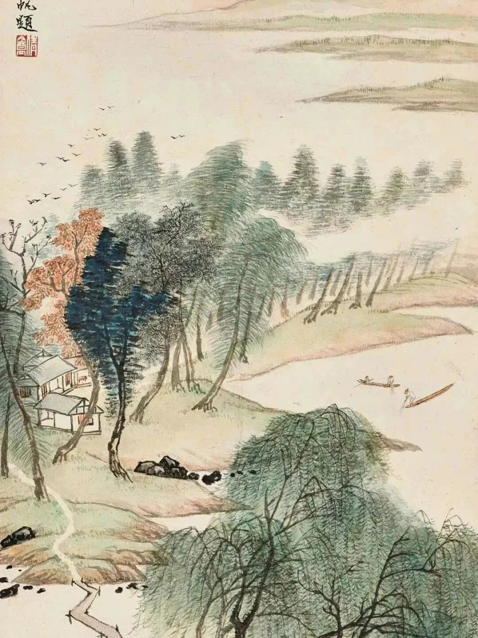 潇湘八景 | 吴湖帆  |山水画 【潇湘八景】吴湖帆