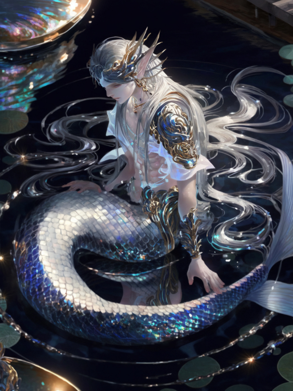 其人为炎帝后代,人面鱼身.