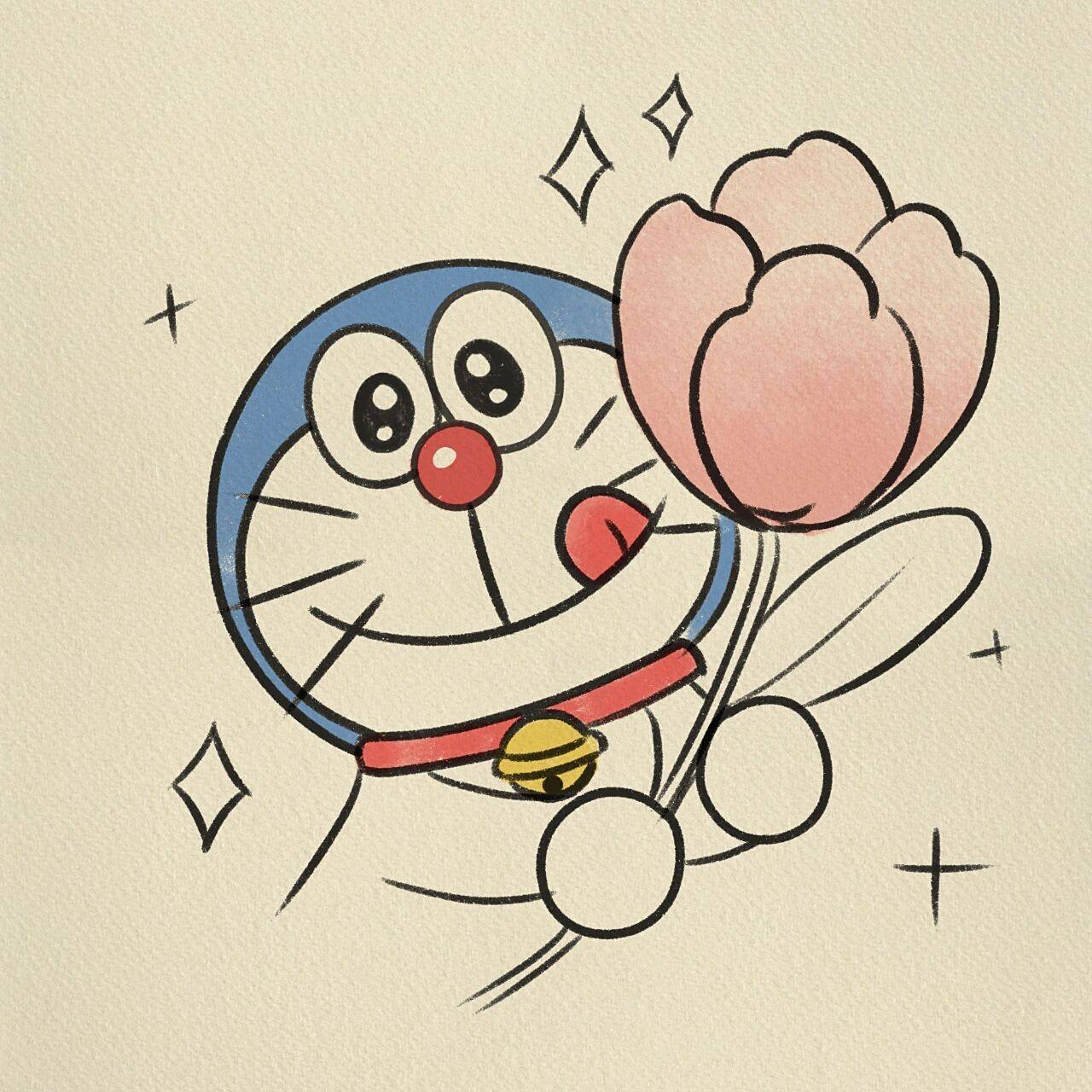 哆啦a梦简笔画‖(13)       临摹