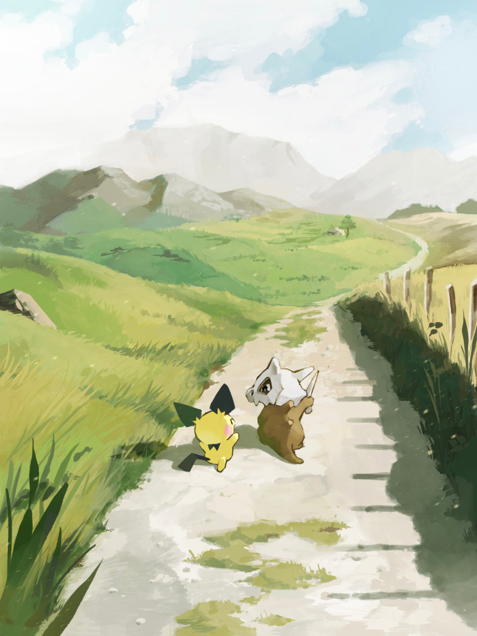 pokemon 卡拉卡拉和皮丘去冒险 每日壁纸 卡拉卡拉带上皮丘去冒险