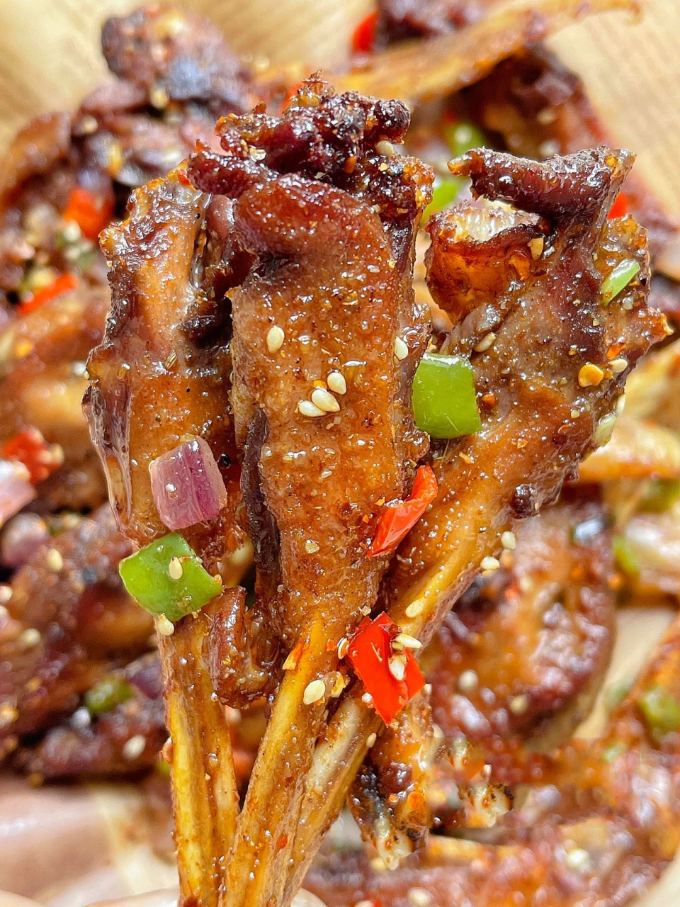 比大排档的还要好吃75自制家庭版椒盐鸭头 我妈做的椒盐鸭头真的太