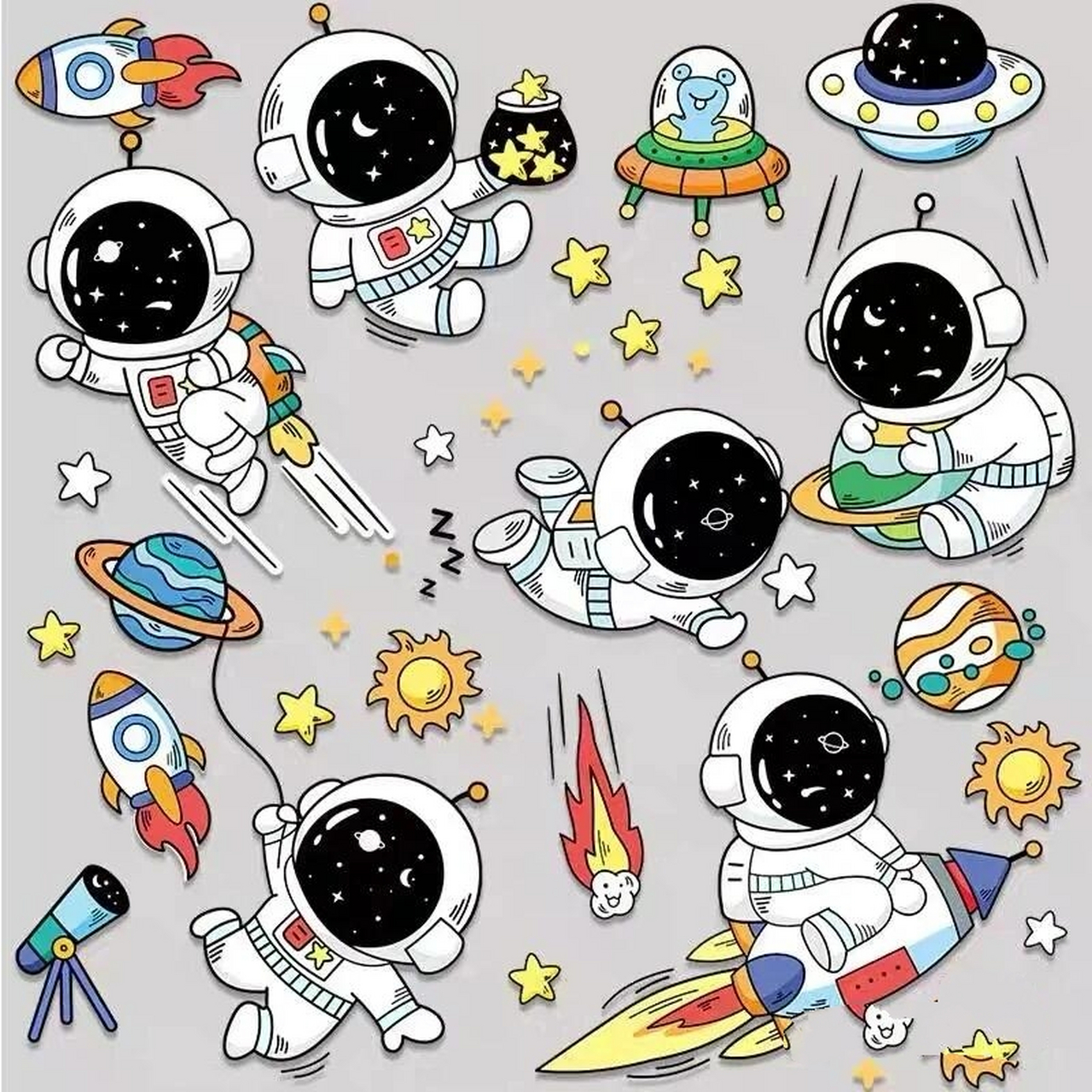 宇航员小插画