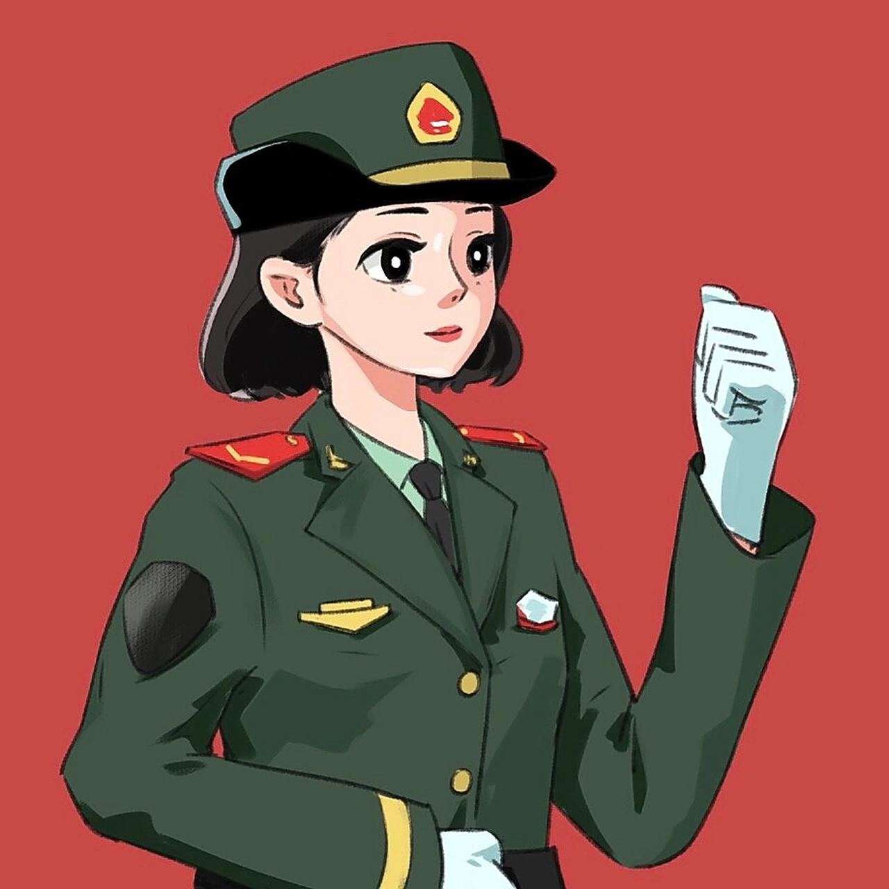 头像|中国女兵yyds 今日份速写/一直想画一些兵姐姐, 989998